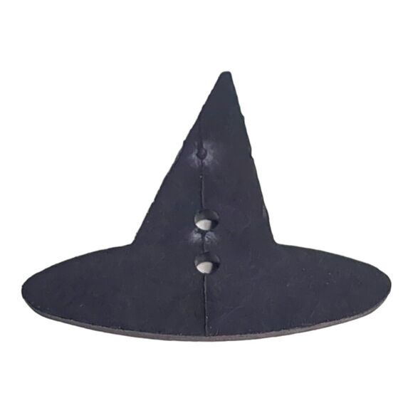 Lot of 5 Large Witches Hat and Broom Halloween Buttons Vintage - Picture 4 of 6